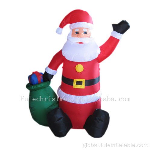 Inflatable Santa Happy holiday inflatable santa for Christmas decoration Supplier